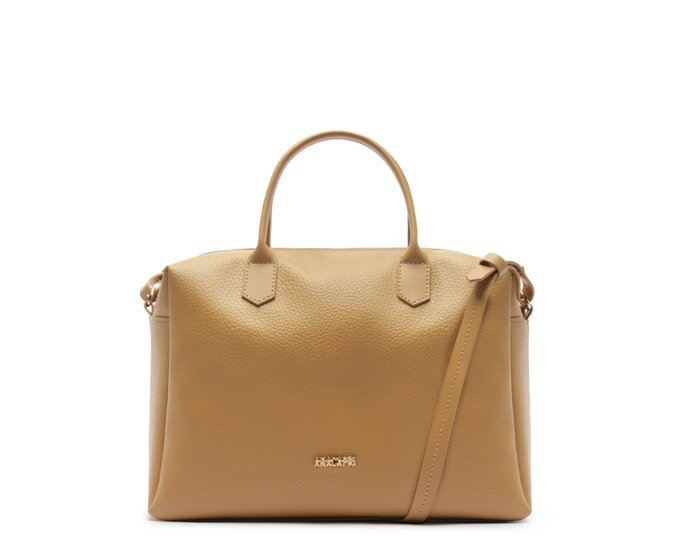 Bolsa Tote Média Arredondada Bege