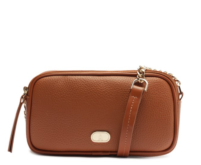 Bolsa Tiracolo Média New Corrente Marrom
