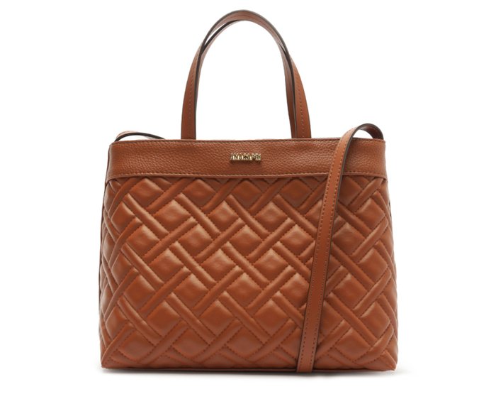 Bolsa Tote Grande Texturizada Marrom