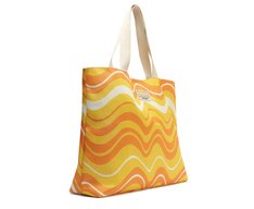 Bolsa Shopping Grande Ondas Sundown Laranja