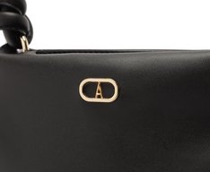 Bolsa Tote Média Divisórias Puffer Preta