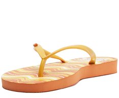 Chinelo de Dedo Ondas Sundown Laranja