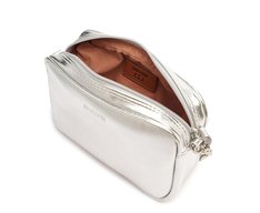 Bolsa Tiracolo Pequena Essencial Prateada