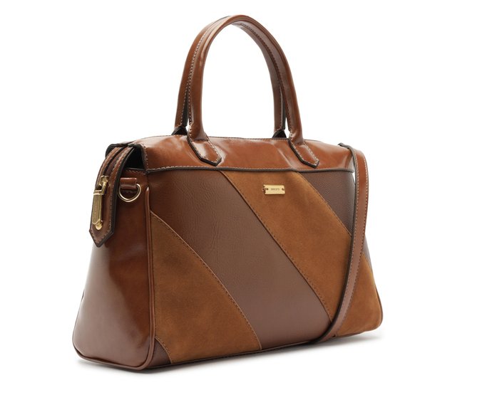 Bolsa Tote Grande Mix Texturas Marrom | Anacapri