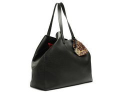 Bolsa Shopping Grande Eco Tec Preta