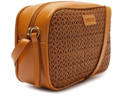 Bolsa Tiracolo Pequena Palha Marrom