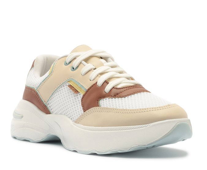 Tênis Chunky Branco Detalhe Azul