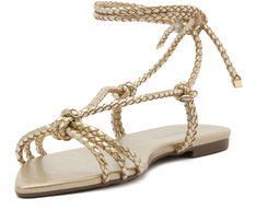 Rasteira Boho Chic Dourada