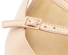 Sapatilha Slingback Bico Fino Duas Tiras Rosa
