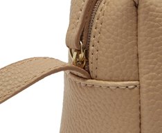 Bolsa Tiracolo Média Arredondada Bege