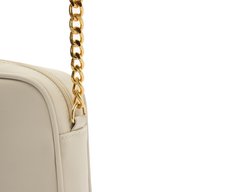 Bolsa Tiracolo Pequena Arredondada Glam Branca