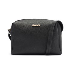 Bolsa Tiracolo Média Arredondada Preta
