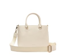 Bolsa Tote Média Zíper Branca