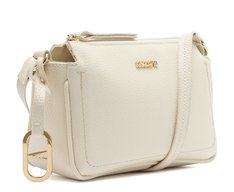 Bolsa Crossbody Branca Média Pespontos Bag Charm