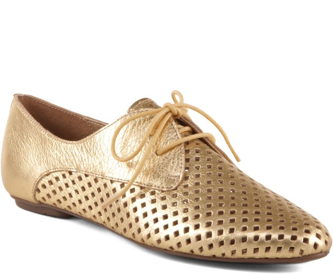 oxford feminino dourado