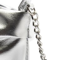 Bolsa Tiracolo Pequena Flor Prata