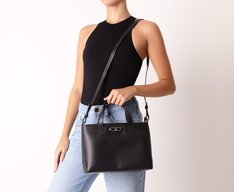 Bolsa Tote Média Bridão Preta