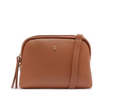 Bolsa Tiracolo Pequena Texturizada Marrom