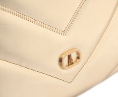 Bolsa Tiracolo Média Matelassê Zig Dourada