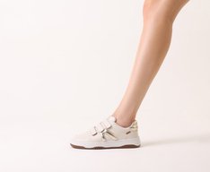 Tênis AC1119 Velcro Bege