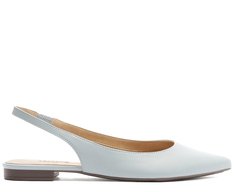 Sapatilha Slingback Bico Fino Azul
