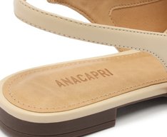 Sapatilha Slingback Bico Fino Bege