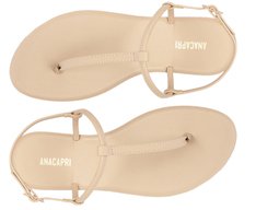 Sandália Slim Monocolor Bege