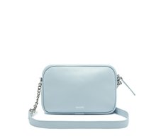 Bolsa Tiracolo Pequena Cápsula Metal Azul