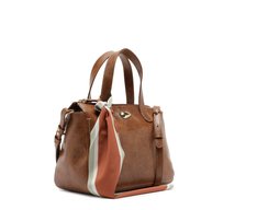 Bolsa Tote Média Lenço Marrom