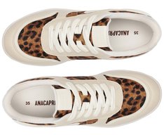 Tênis Street Recortes Emilie Branco e Animal Print