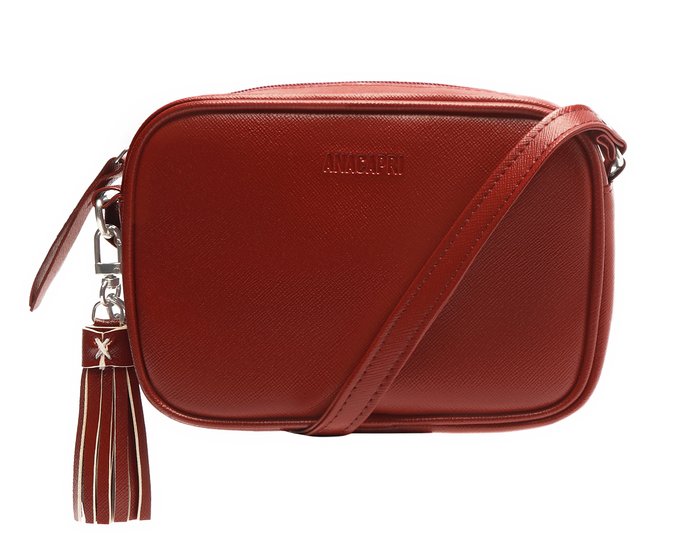Bolsa Tiracolo Vermelho Barbicacho Pequena