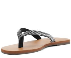 Rasteira Tiras Glam Preto