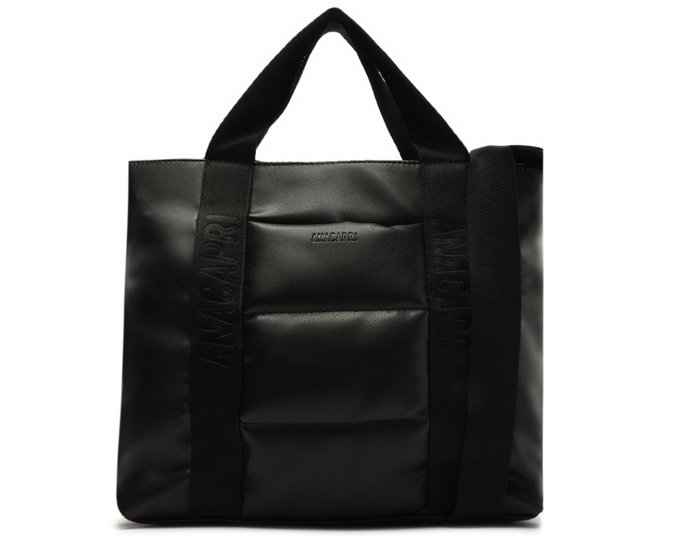 puffy tote bolsa