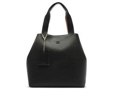 Bolsa Shopping Grande Maxi Porta-Cartão Preta