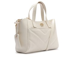 Bolsa Tote Grande Matelassê Zig Branca
