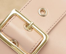 Sapatilha Slingback Tiras Fivela Rosa