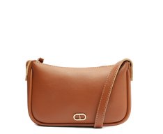 Bolsa Tiracolo Pequena Cápsula Mono Marrom