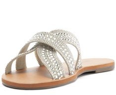 Rasteira Glam Hot Fix Prata
