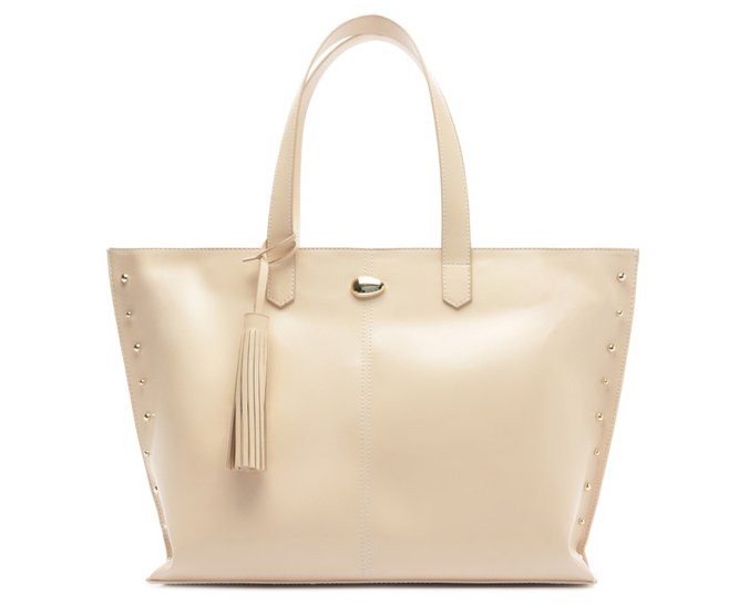 Bolsa Shopping Grande Tachas Branca