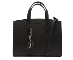 Bolsa Tote Grande Chaveiro Barbicacho Preta