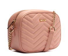 Bolsa Tiracolo Média Matelassê Zig Zag Rosa