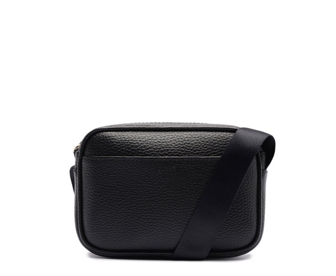 Bolsa Tiracolo Pequena Alça Gorgurão Preta