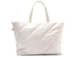 Bolsa Shopping Grande Fluffy Nylon Branca