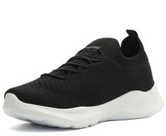 Tênis Sporty Knit Sola Estruturada Preto