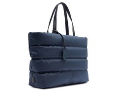 Bolsa Shopping Grande Nylon Fluffy Azul