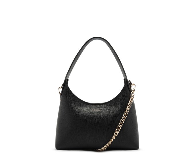 Bolsa Tiracolo Média Boho Corrente Preta