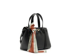 Bolsa Tote Média Lenço Preta