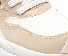 Tênis Sporty Robusto Branco e Bege