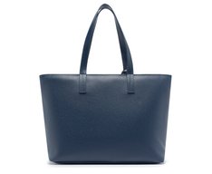 Bolsa Shopping Grande Cordão Entrelaçado Azul