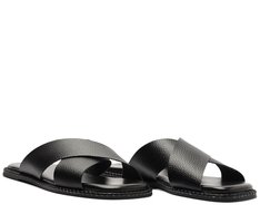 Rasteira Tiras Cruzadas Comfy Preta
